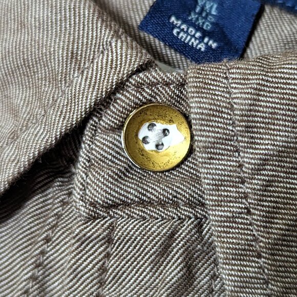 Old Navy* Men's Short Sleeve Button Down Curved Hem Chest Pocket Shirt~ Size XXL - Picture 11 of 11